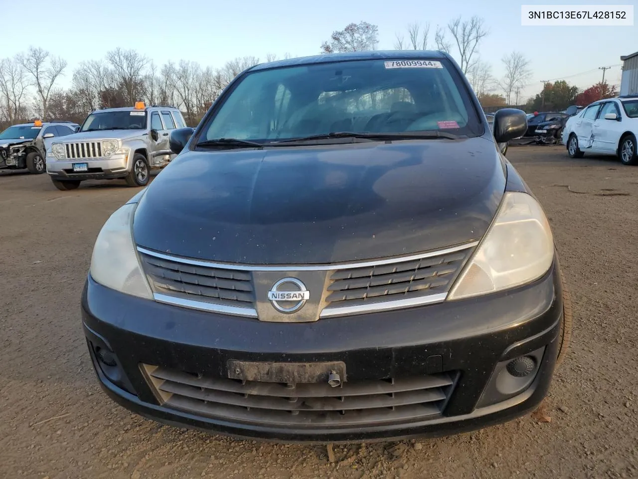 2007 Nissan Versa S VIN: 3N1BC13E67L428152 Lot: 78009944