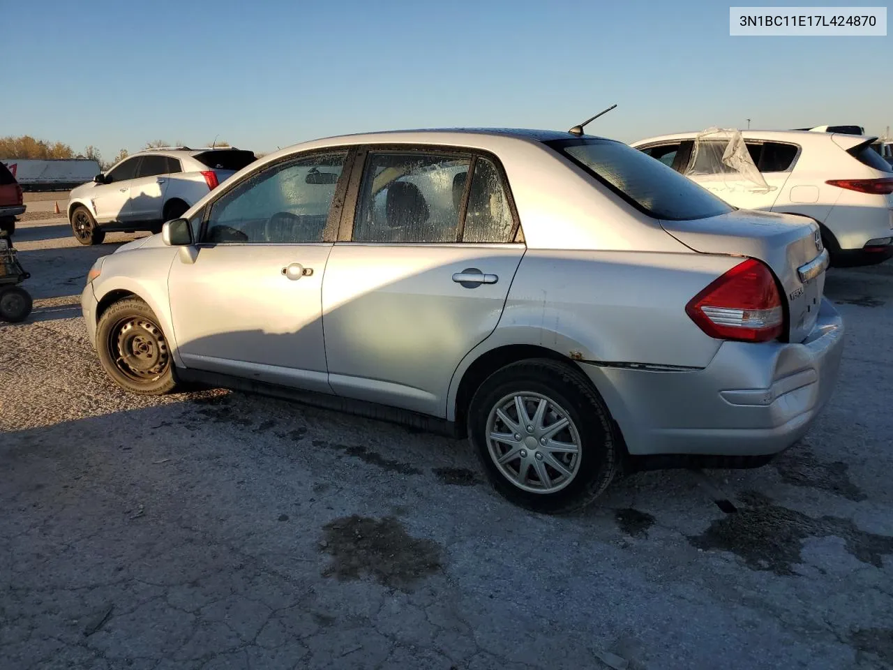 2007 Nissan Versa S VIN: 3N1BC11E17L424870 Lot: 78738434