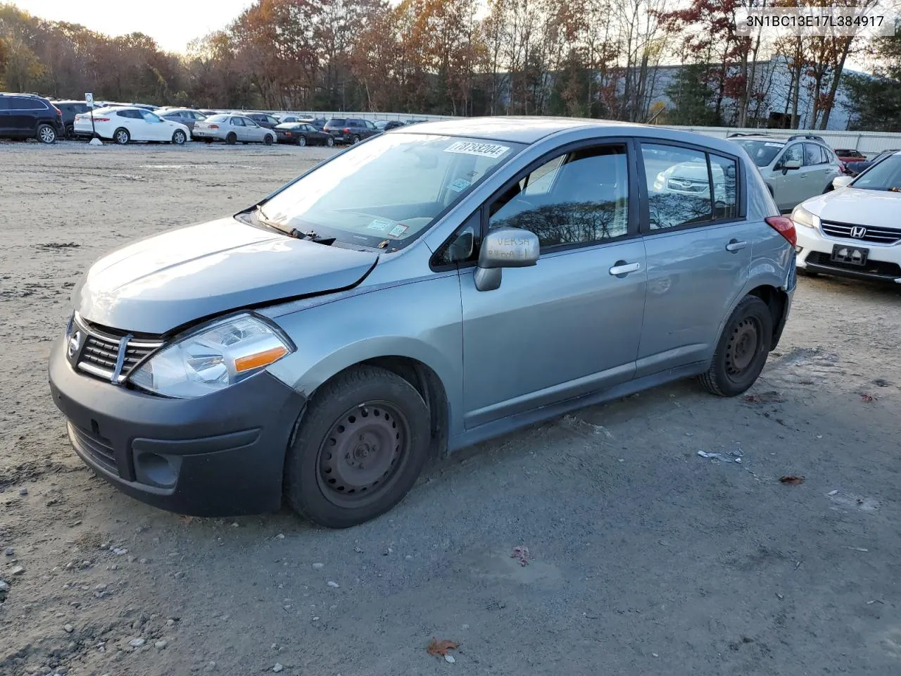 2007 Nissan Versa S VIN: 3N1BC13E17L384917 Lot: 78798204