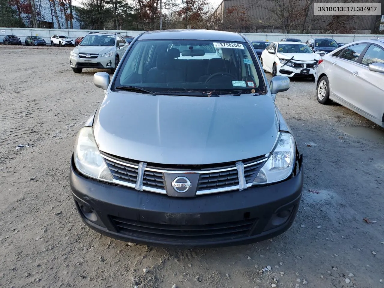 2007 Nissan Versa S VIN: 3N1BC13E17L384917 Lot: 78798204