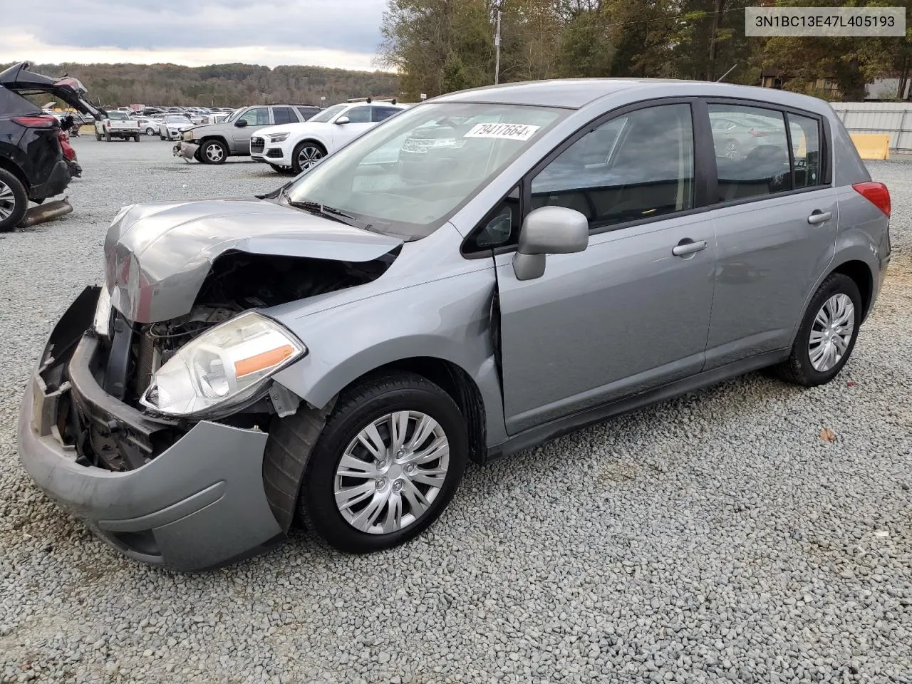 2007 Nissan Versa S VIN: 3N1BC13E47L405193 Lot: 79417664