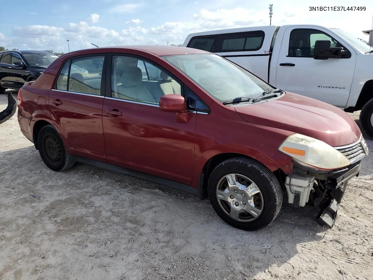 2007 Nissan Versa S VIN: 3N1BC11E37L447499 Lot: 79951714