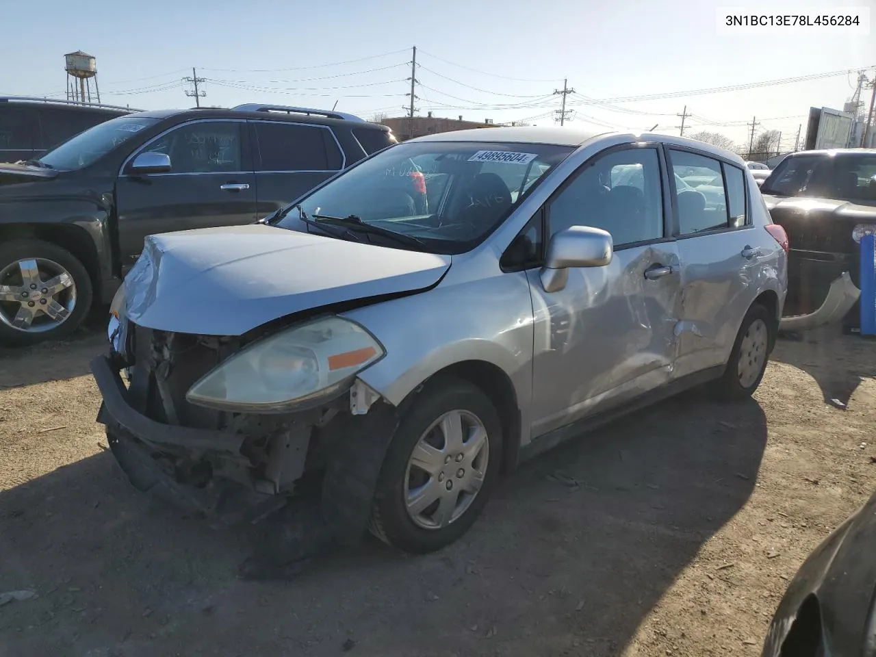 2008 Nissan Versa S VIN: 3N1BC13E78L456284 Lot: 49895604