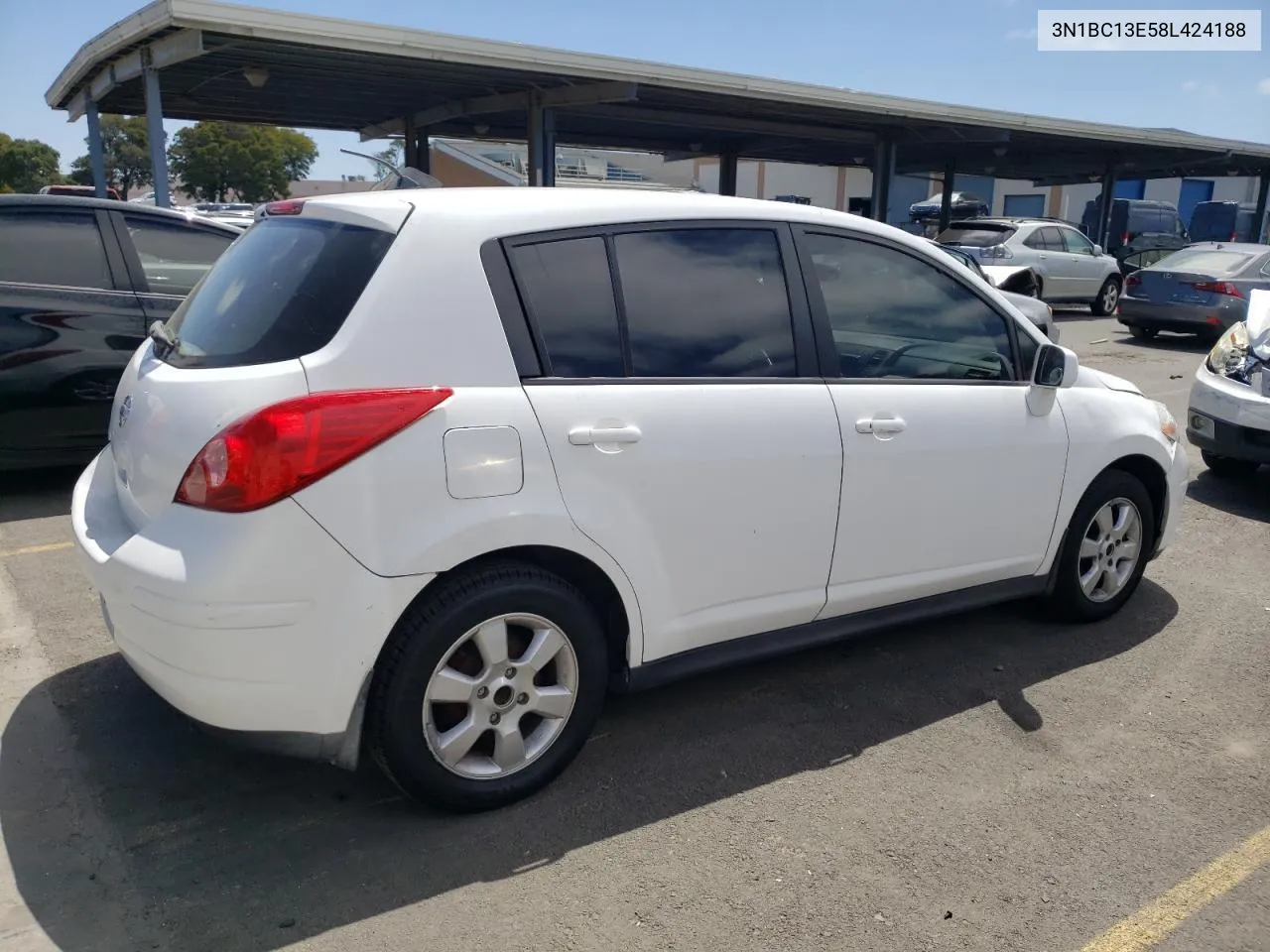 2008 Nissan Versa S VIN: 3N1BC13E58L424188 Lot: 60843604