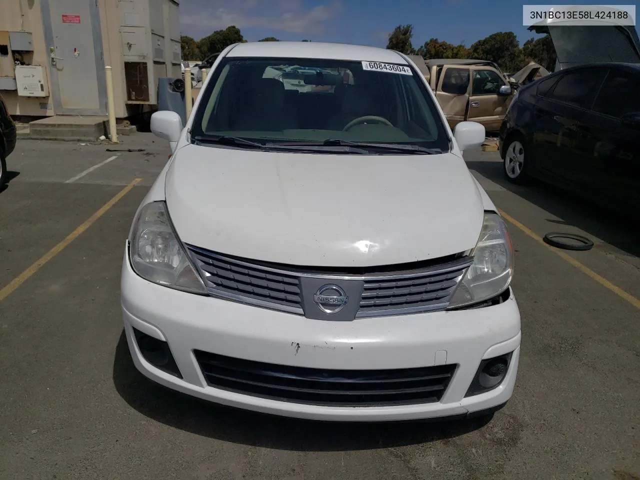 2008 Nissan Versa S VIN: 3N1BC13E58L424188 Lot: 60843604