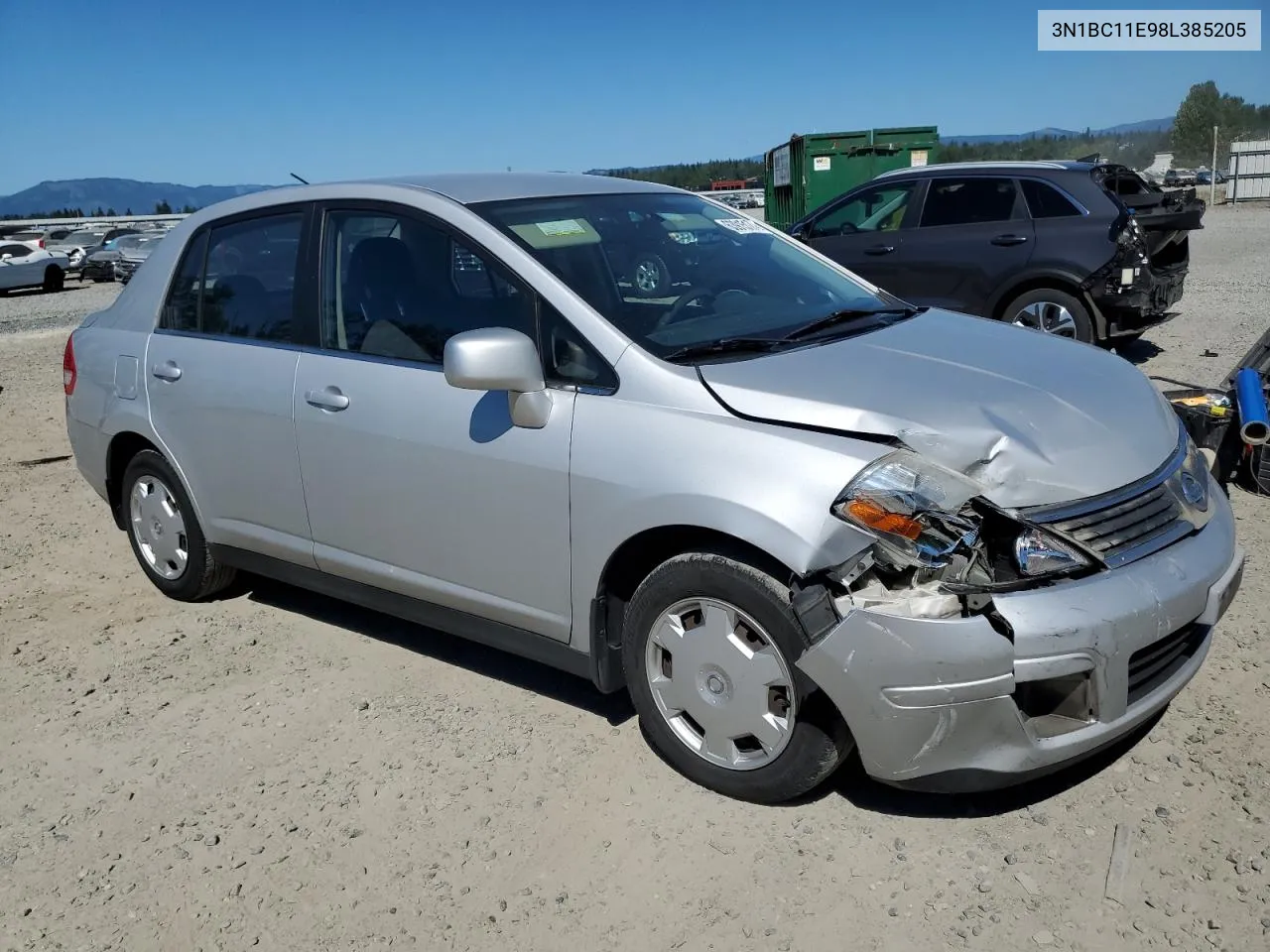 2008 Nissan Versa S VIN: 3N1BC11E98L385205 Lot: 63915174