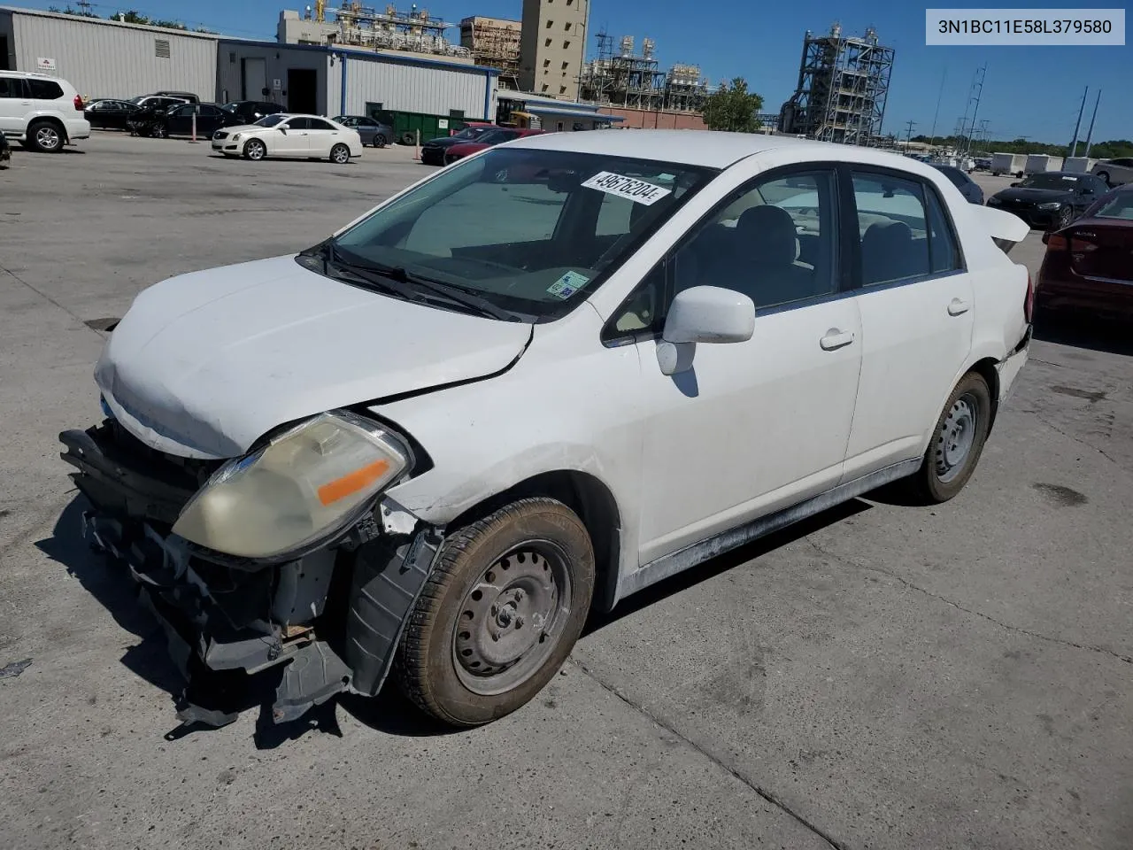 2008 Nissan Versa S VIN: 3N1BC11E58L379580 Lot: 64845834