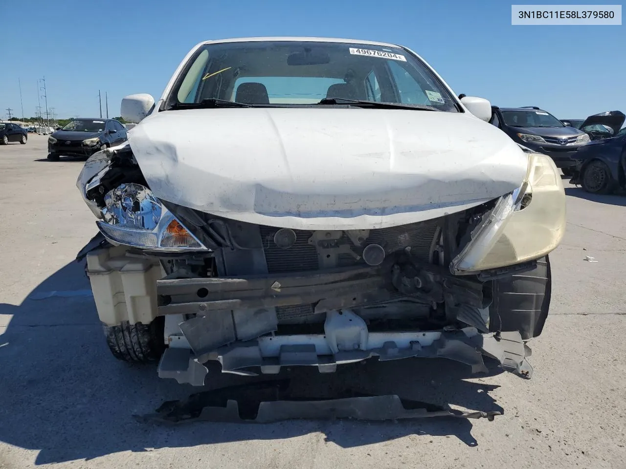 2008 Nissan Versa S VIN: 3N1BC11E58L379580 Lot: 64845834