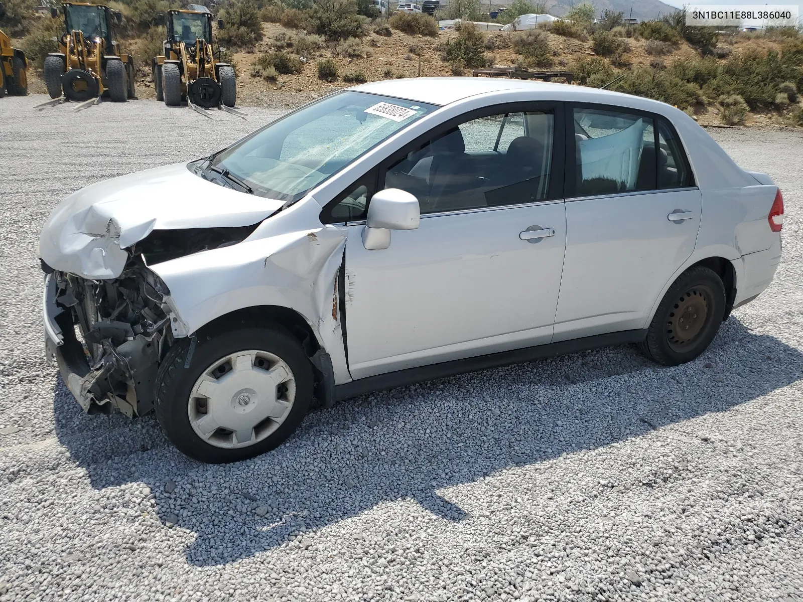 2008 Nissan Versa S VIN: 3N1BC11E88L386040 Lot: 65838024