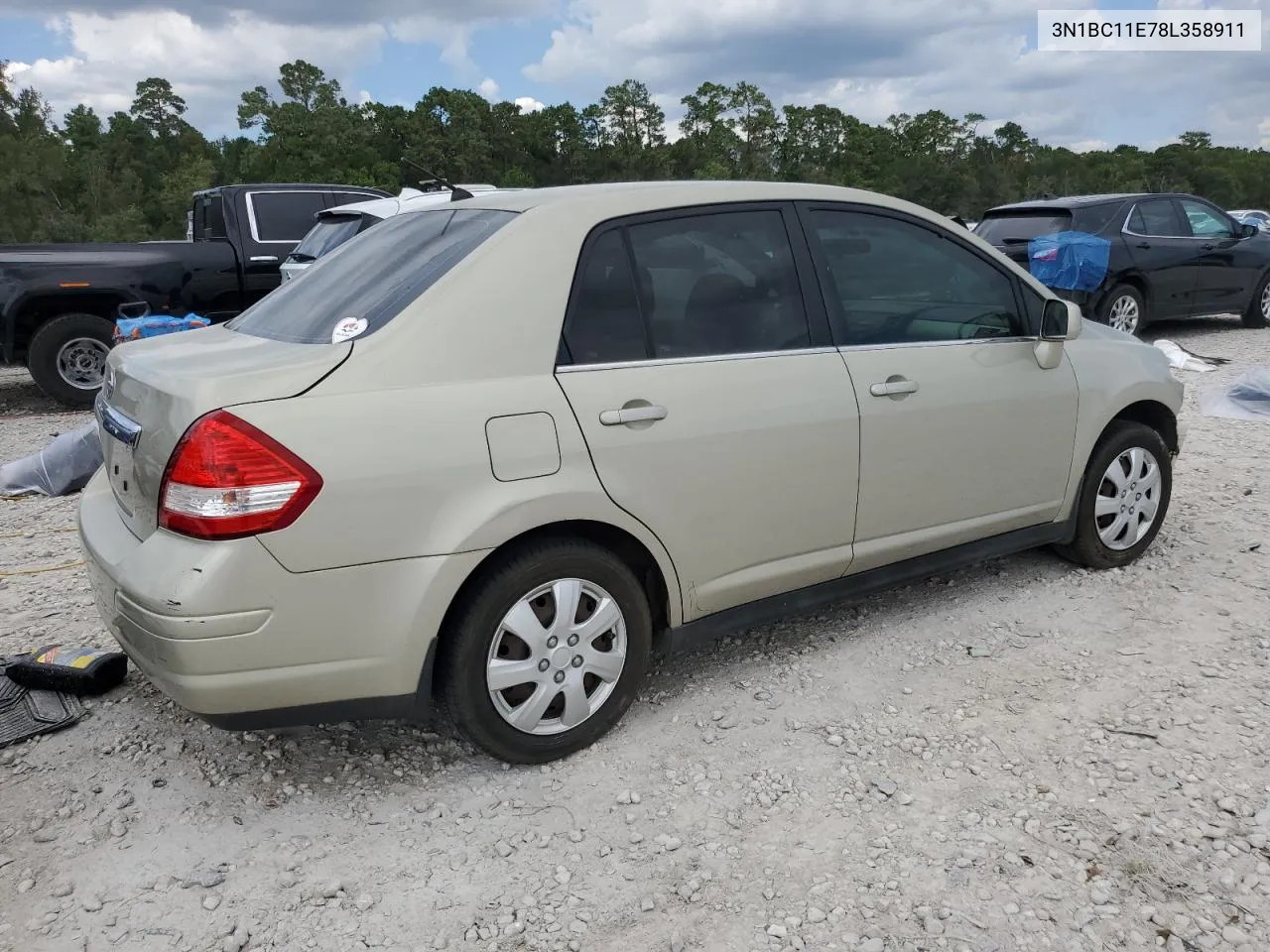 3N1BC11E78L358911 2008 Nissan Versa S