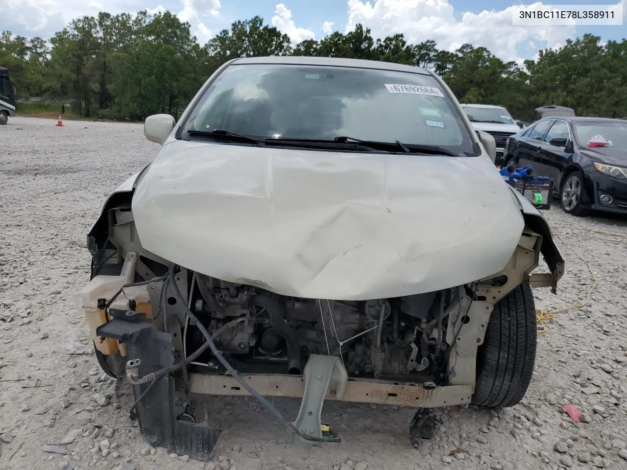 2008 Nissan Versa S VIN: 3N1BC11E78L358911 Lot: 67692664