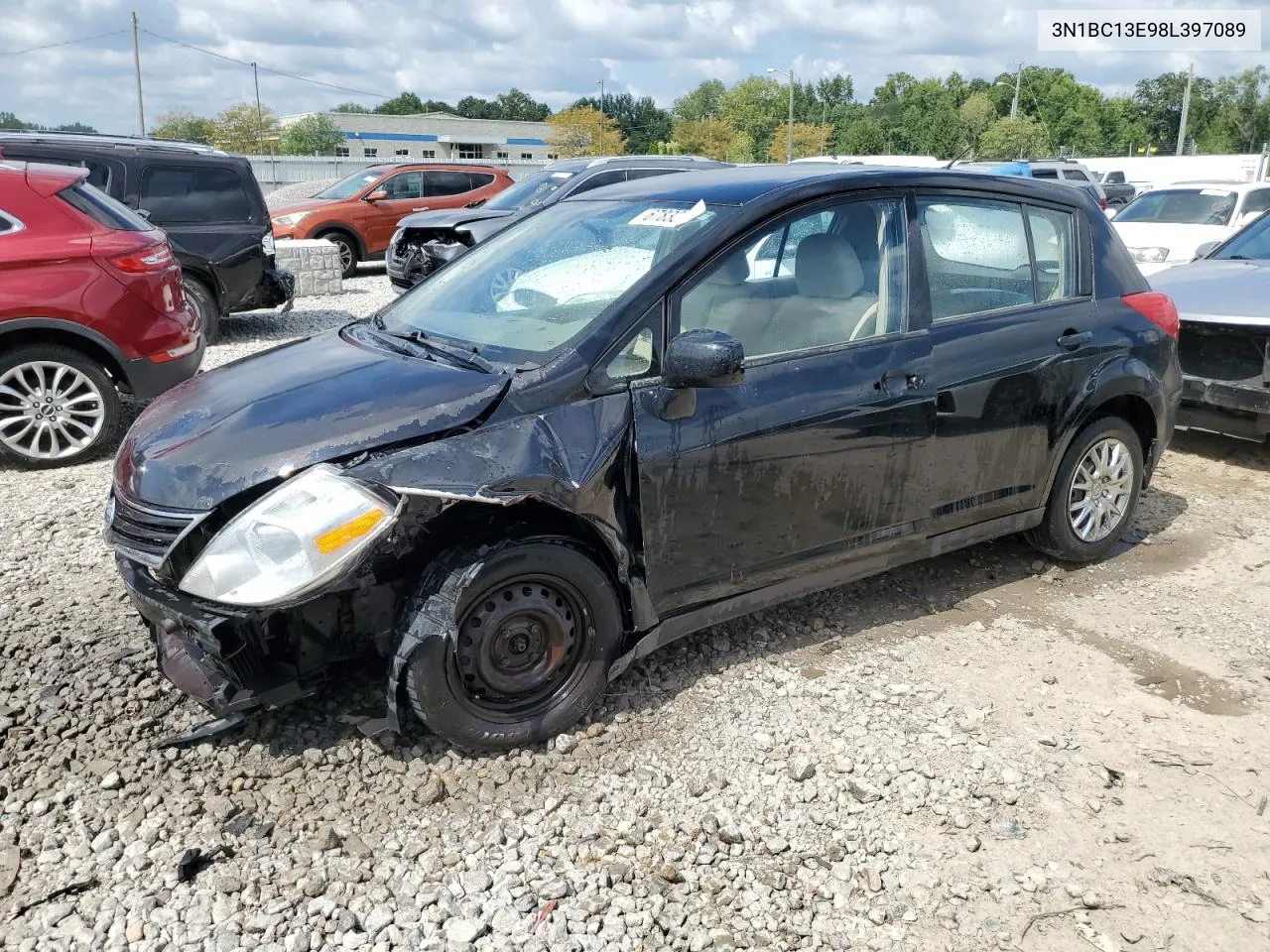 2008 Nissan Versa S VIN: 3N1BC13E98L397089 Lot: 67833094