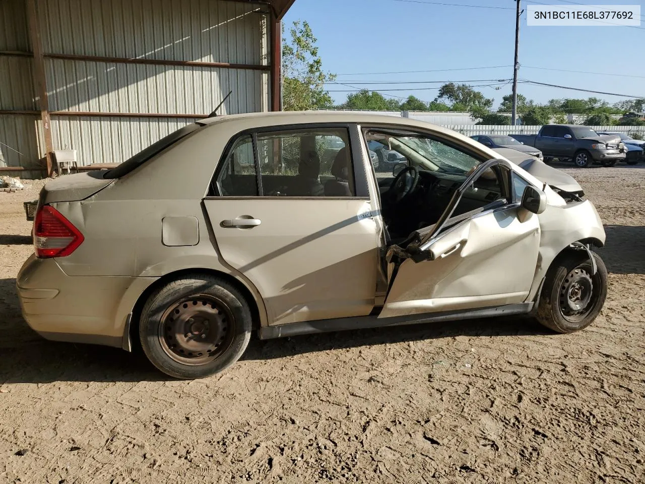 2008 Nissan Versa S VIN: 3N1BC11E68L377692 Lot: 68362264