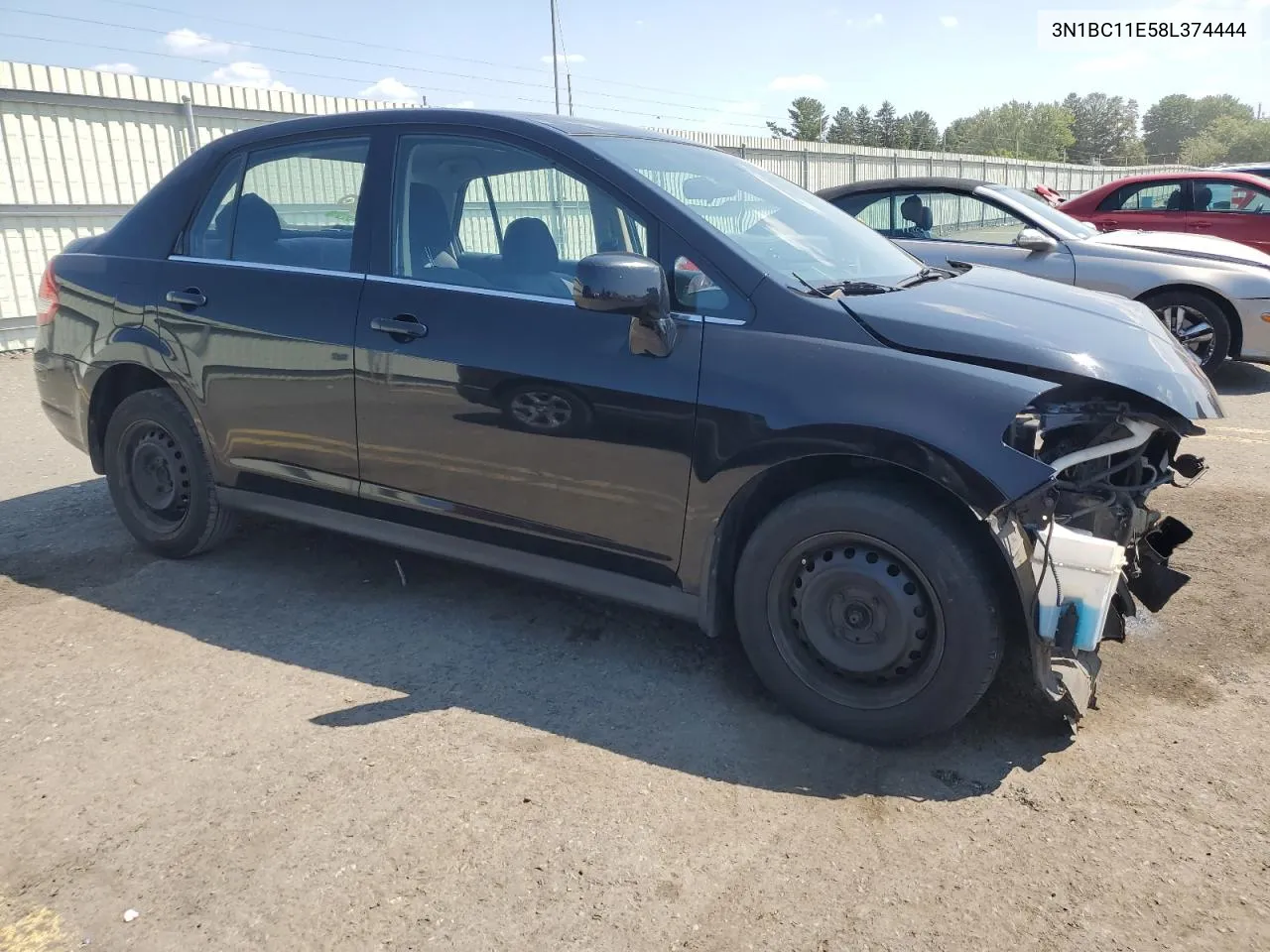 2008 Nissan Versa S VIN: 3N1BC11E58L374444 Lot: 68917364