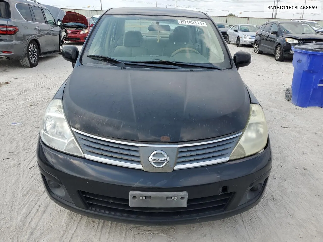 2008 Nissan Versa S VIN: 3N1BC11E08L458669 Lot: 69145114