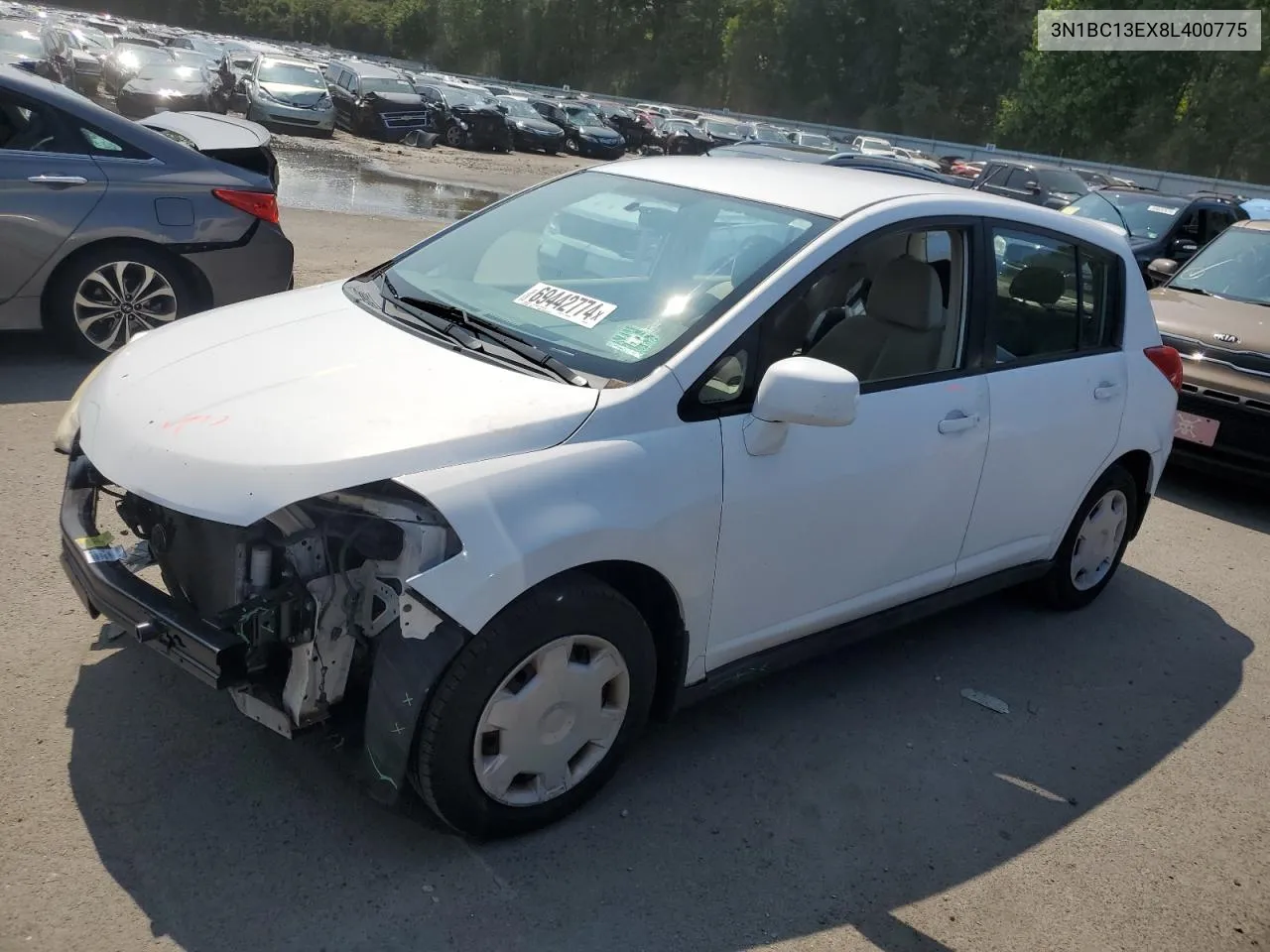 2008 Nissan Versa S VIN: 3N1BC13EX8L400775 Lot: 69442774