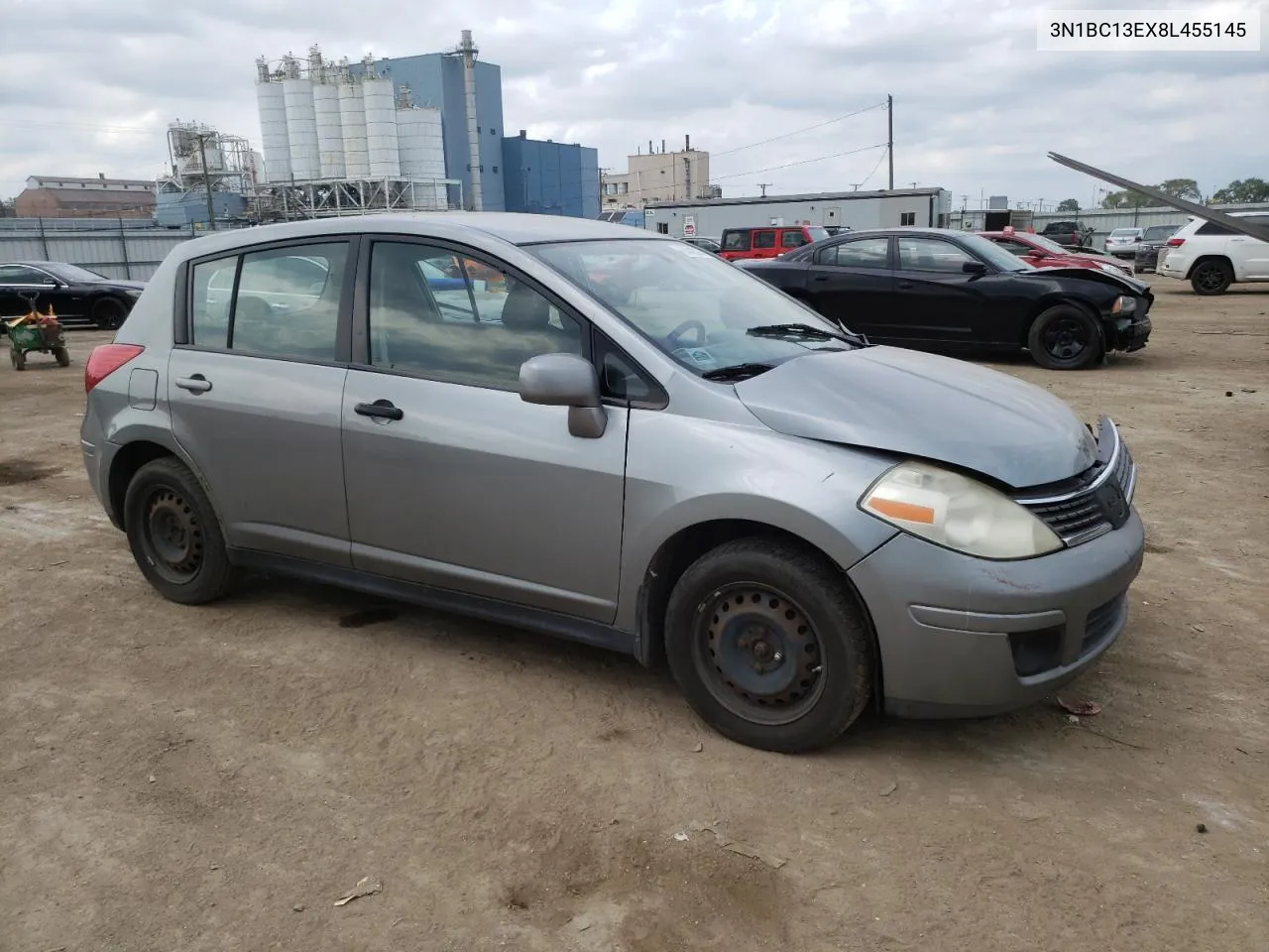 2008 Nissan Versa S VIN: 3N1BC13EX8L455145 Lot: 69443214