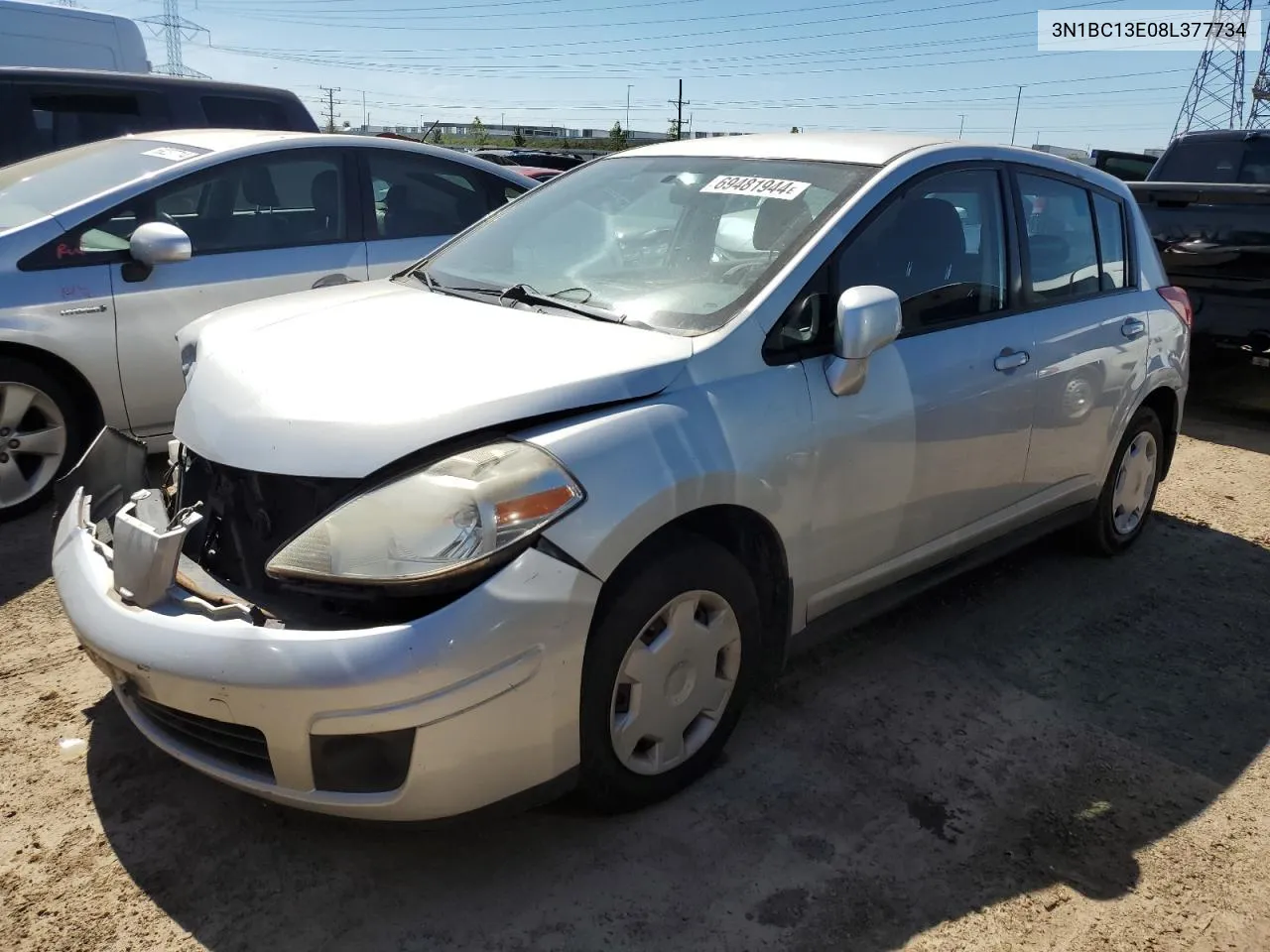 3N1BC13E08L377734 2008 Nissan Versa S