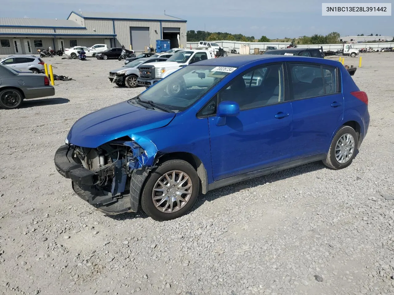 2008 Nissan Versa S VIN: 3N1BC13E28L391442 Lot: 70028734