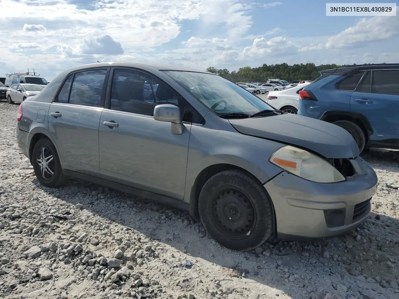 2008 Nissan Versa S VIN: 3N1BC11EX8L430829 Lot: 70497534