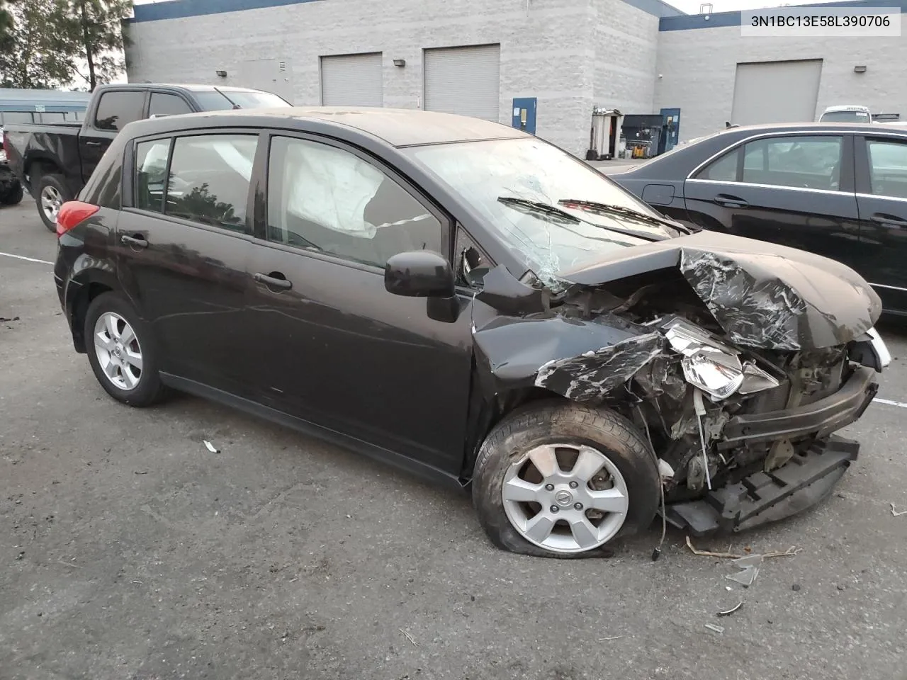 2008 Nissan Versa S VIN: 3N1BC13E58L390706 Lot: 70598284