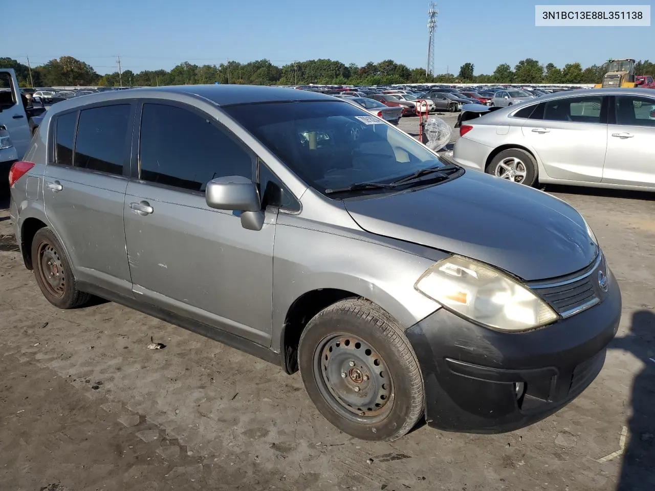 3N1BC13E88L351138 2008 Nissan Versa S