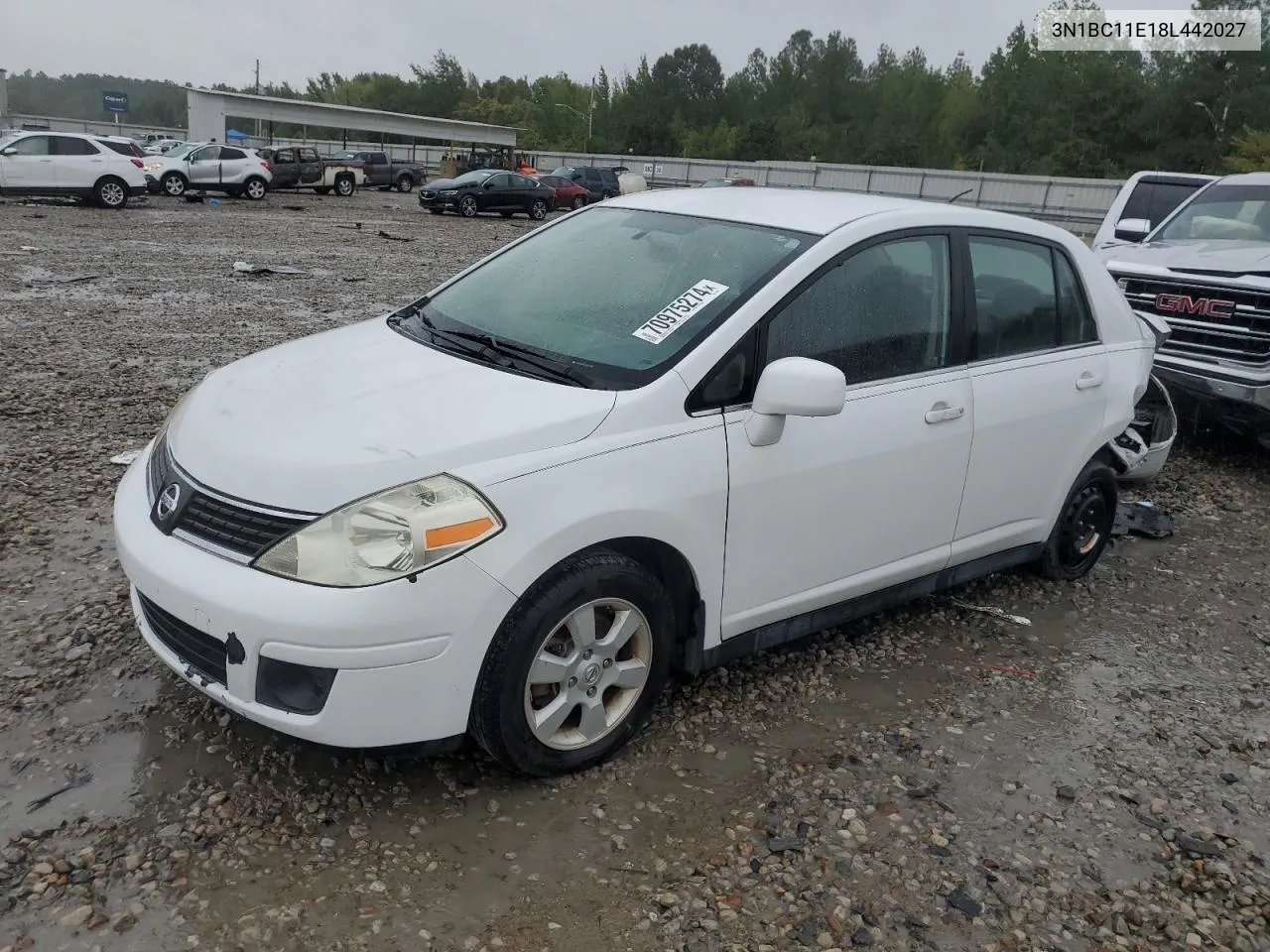 2008 Nissan Versa S VIN: 3N1BC11E18L442027 Lot: 70975274