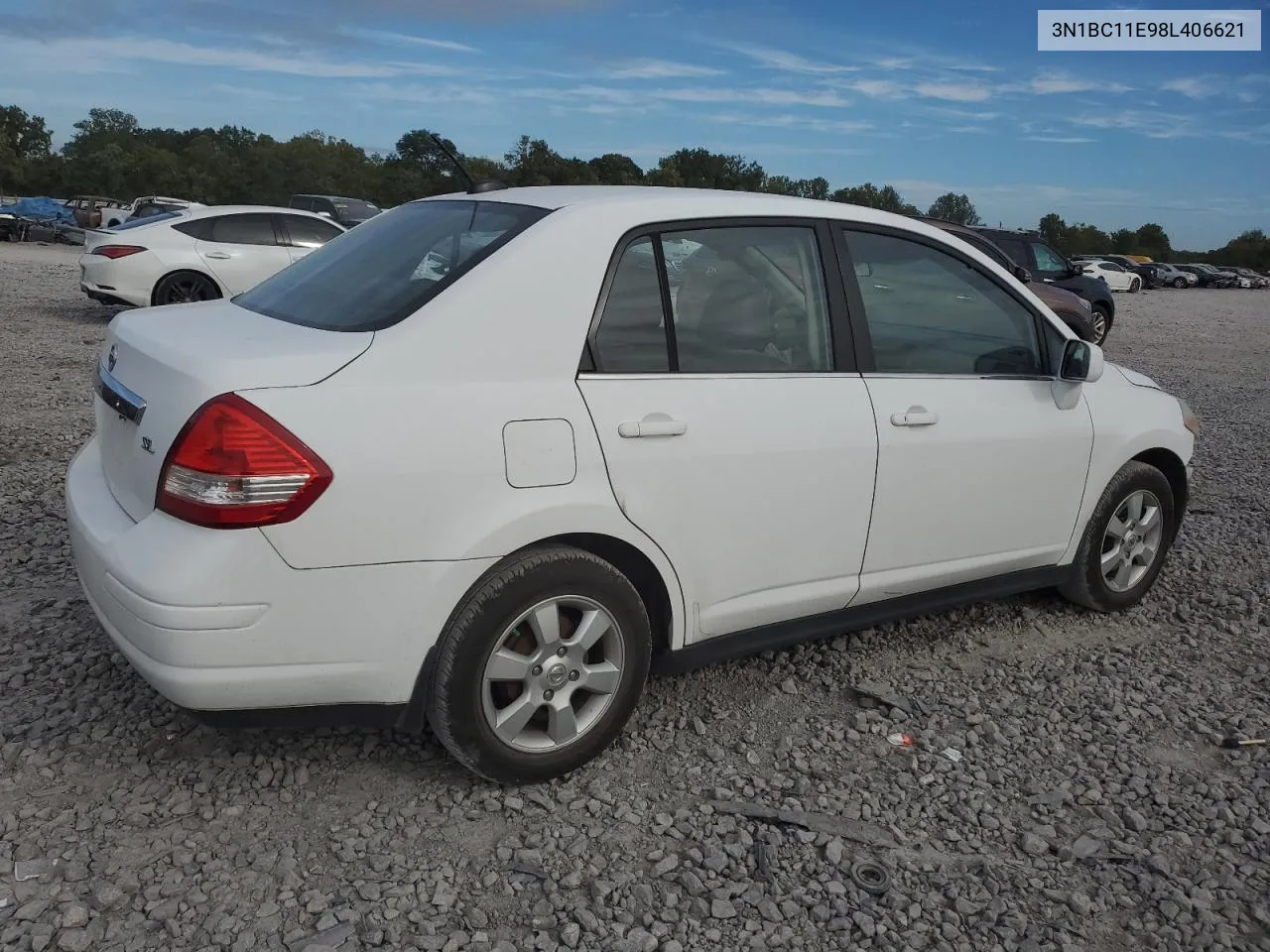 2008 Nissan Versa S VIN: 3N1BC11E98L406621 Lot: 70985054