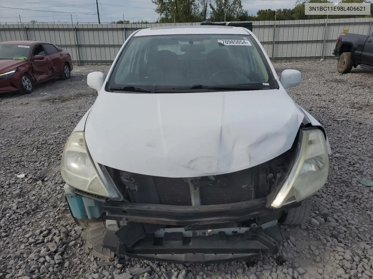 3N1BC11E98L406621 2008 Nissan Versa S