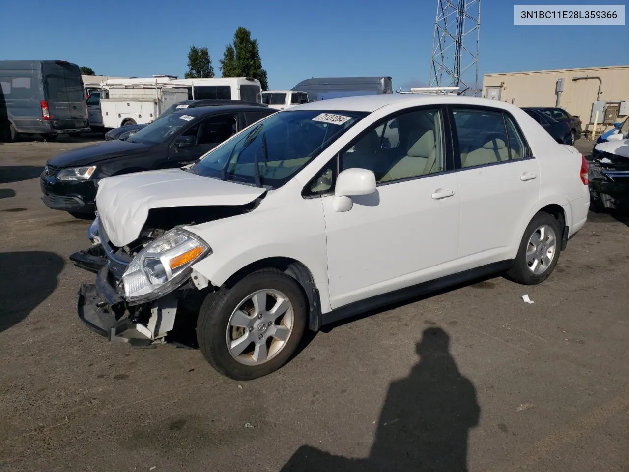 3N1BC11E28L359366 2008 Nissan Versa S