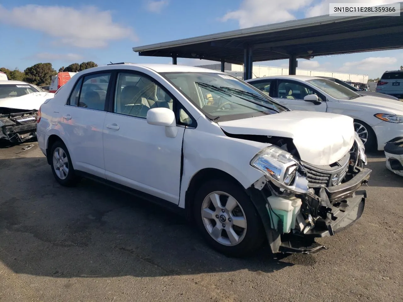 2008 Nissan Versa S VIN: 3N1BC11E28L359366 Lot: 71137264