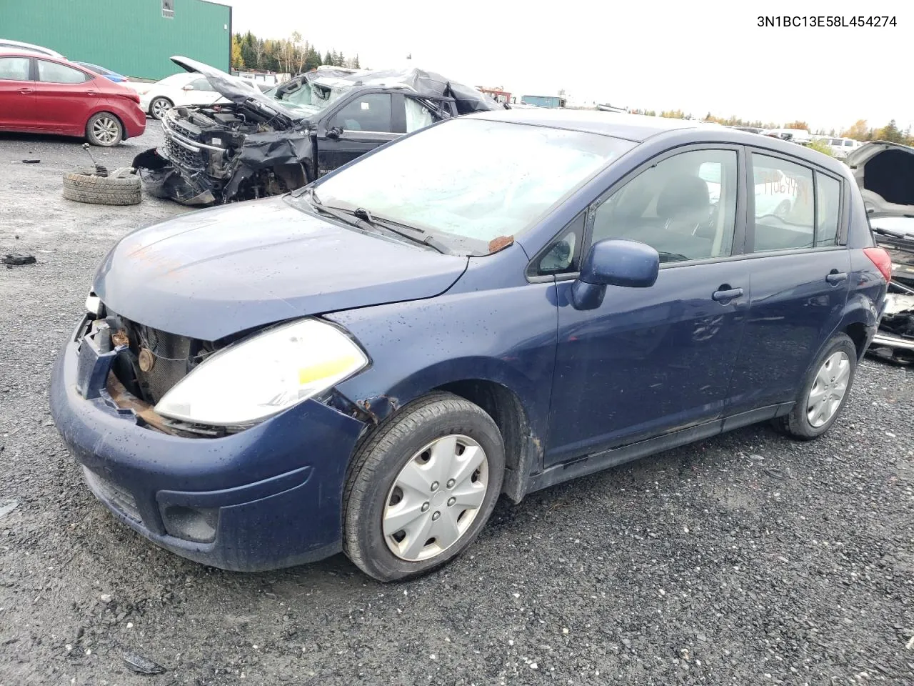 2008 Nissan Versa S VIN: 3N1BC13E58L454274 Lot: 71864434