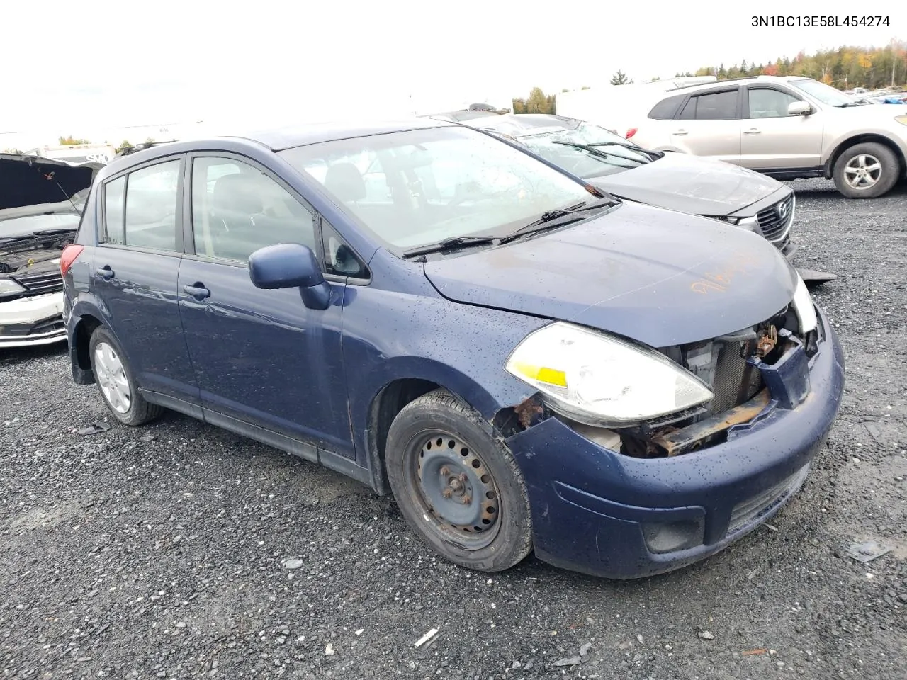 2008 Nissan Versa S VIN: 3N1BC13E58L454274 Lot: 71864434