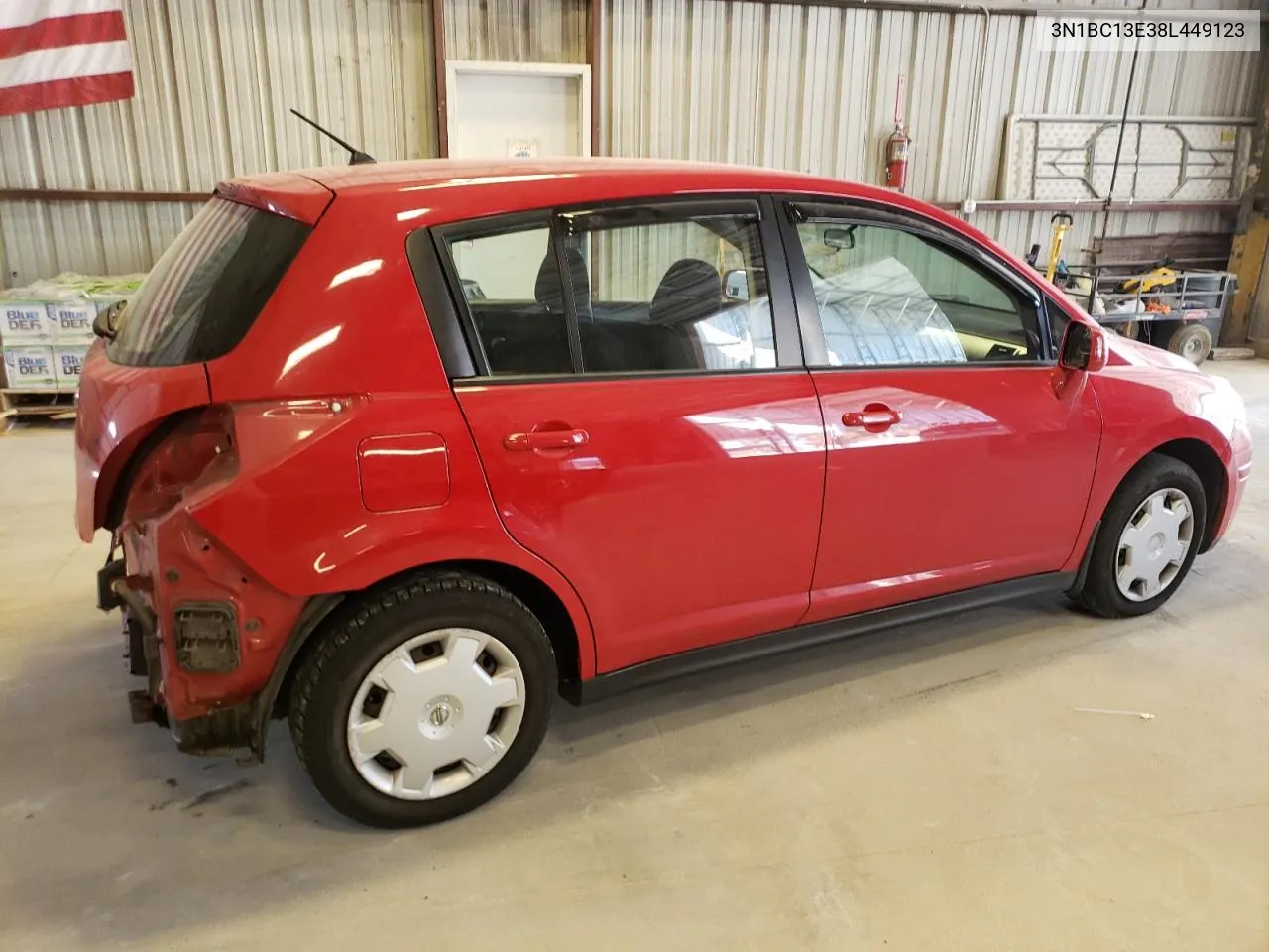 2008 Nissan Versa S VIN: 3N1BC13E38L449123 Lot: 71943984