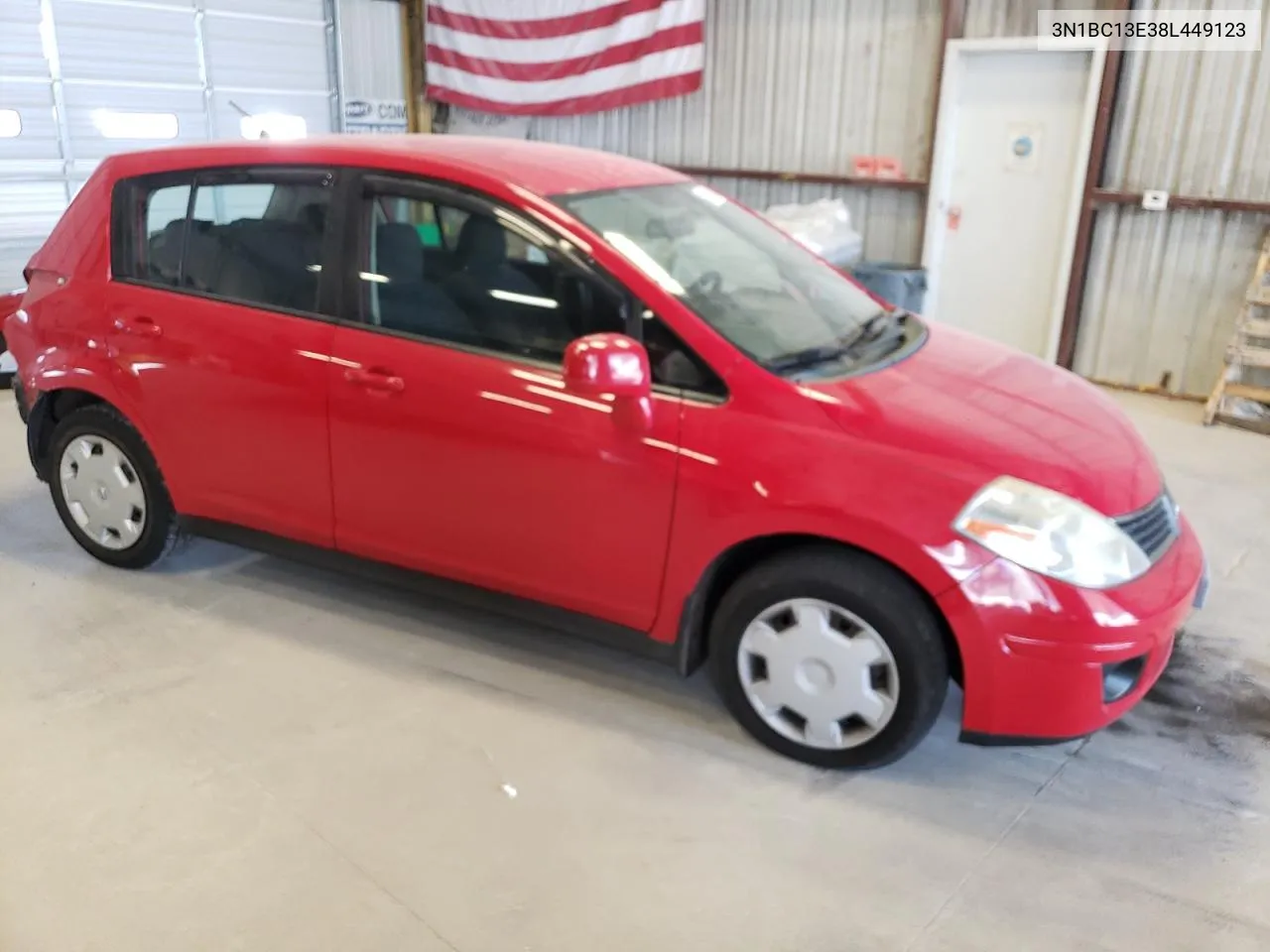 2008 Nissan Versa S VIN: 3N1BC13E38L449123 Lot: 71943984