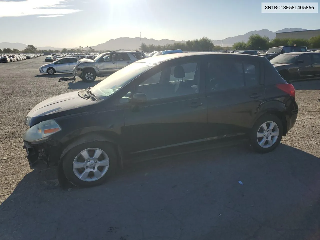 2008 Nissan Versa S VIN: 3N1BC13E58L405866 Lot: 72201874