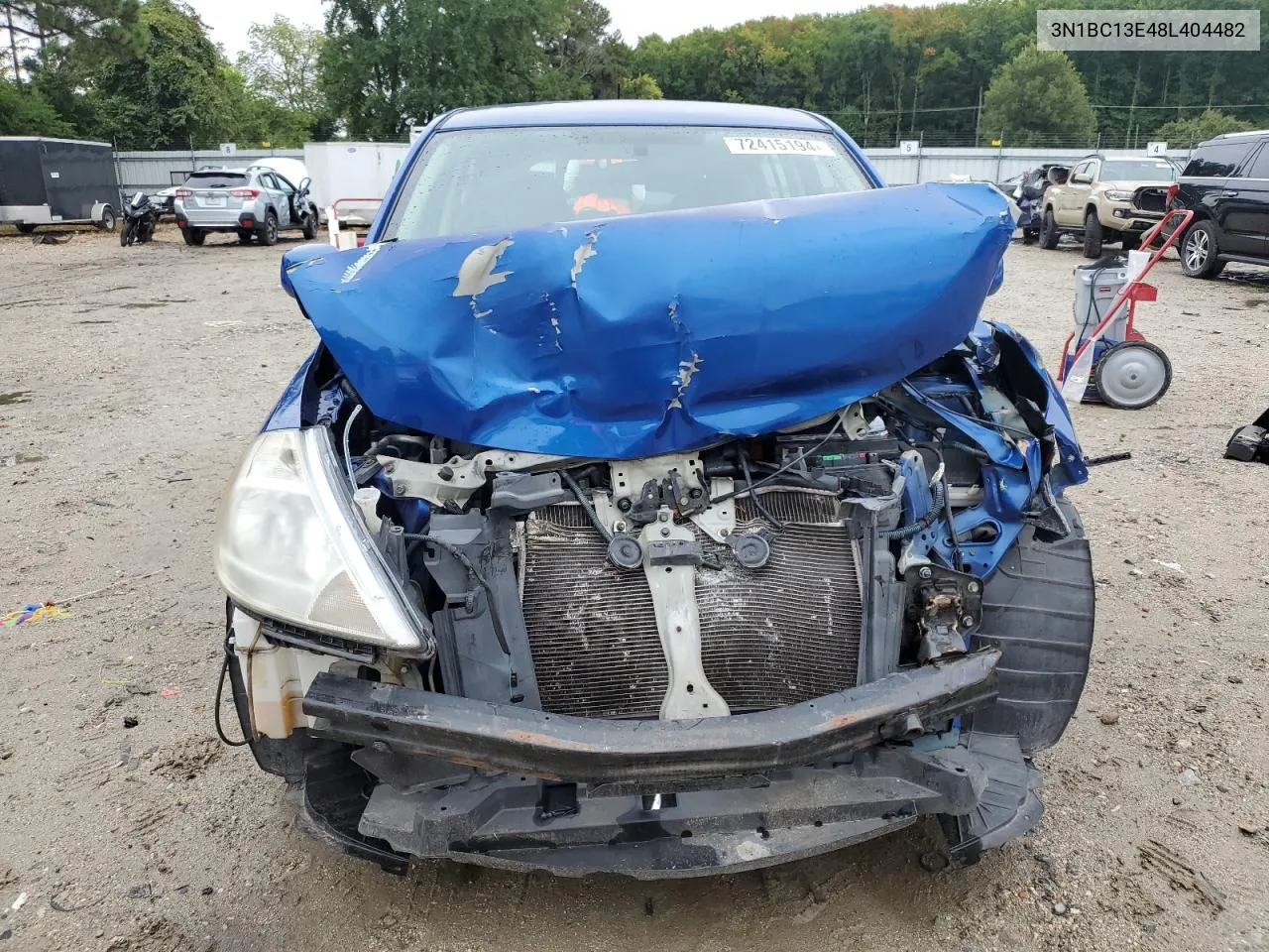 2008 Nissan Versa S VIN: 3N1BC13E48L404482 Lot: 72415194