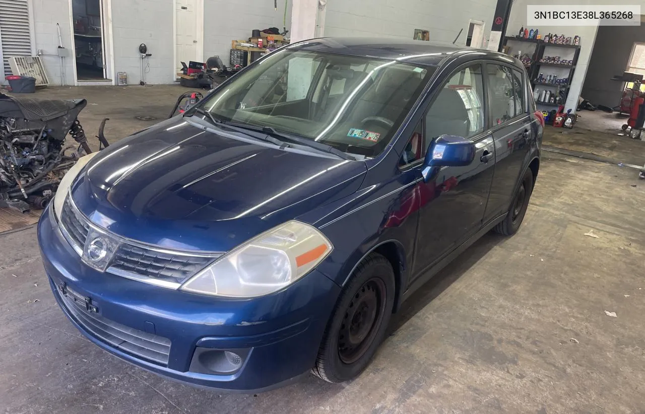 2008 Nissan Versa S VIN: 3N1BC13E38L365268 Lot: 72544734