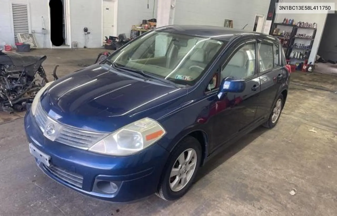 3N1BC13E58L411750 2008 Nissan Versa S