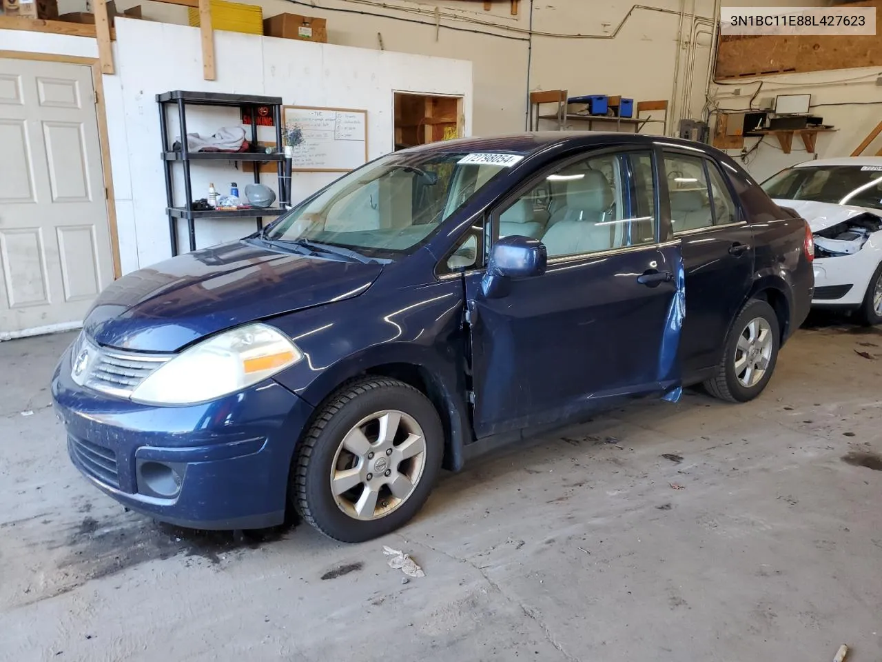 2008 Nissan Versa S VIN: 3N1BC11E88L427623 Lot: 72798054