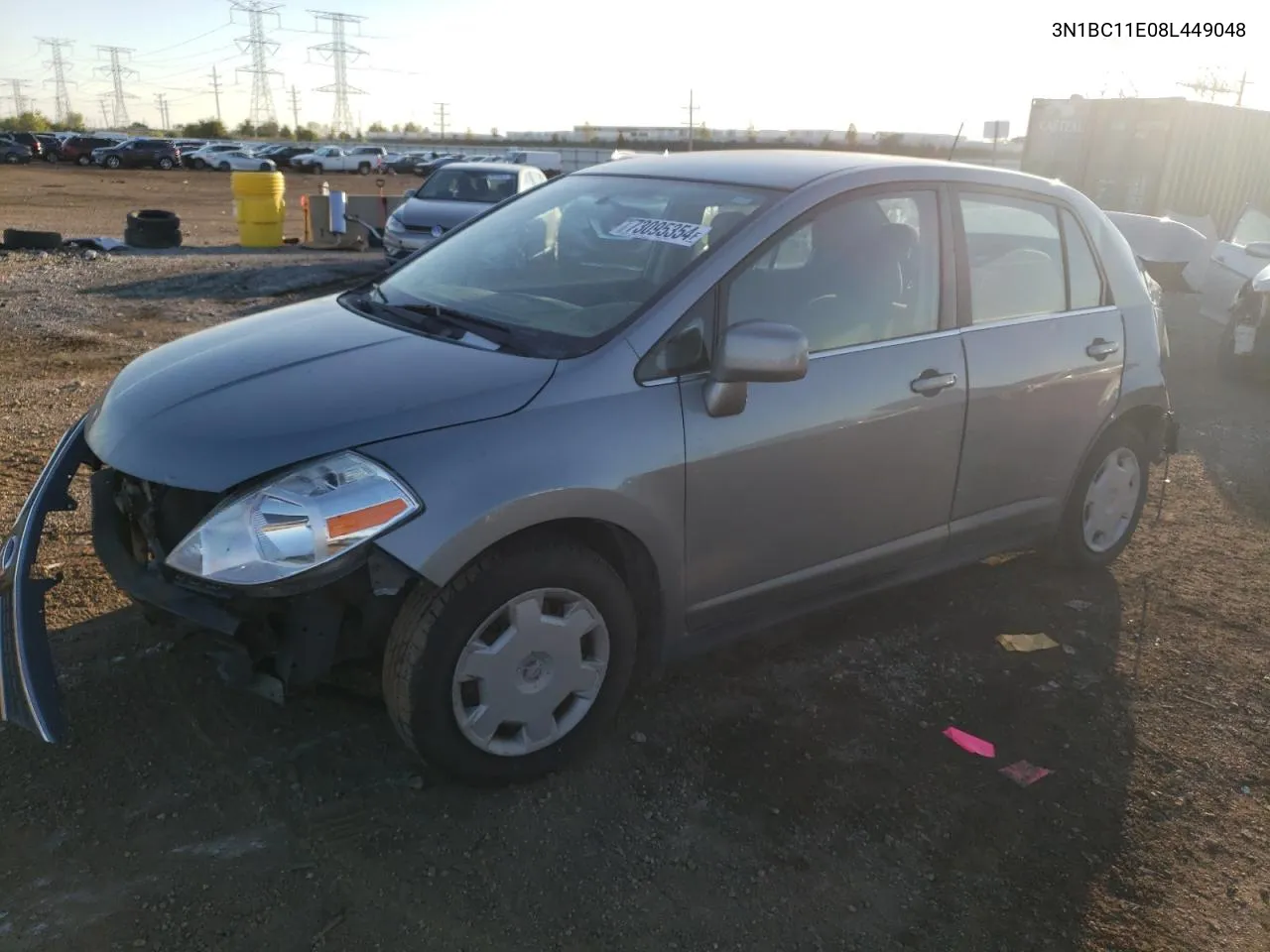 2008 Nissan Versa S VIN: 3N1BC11E08L449048 Lot: 73095354