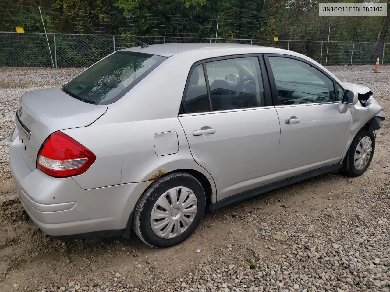 2008 Nissan Versa S VIN: 3N1BC11E38L380100 Lot: 73382784