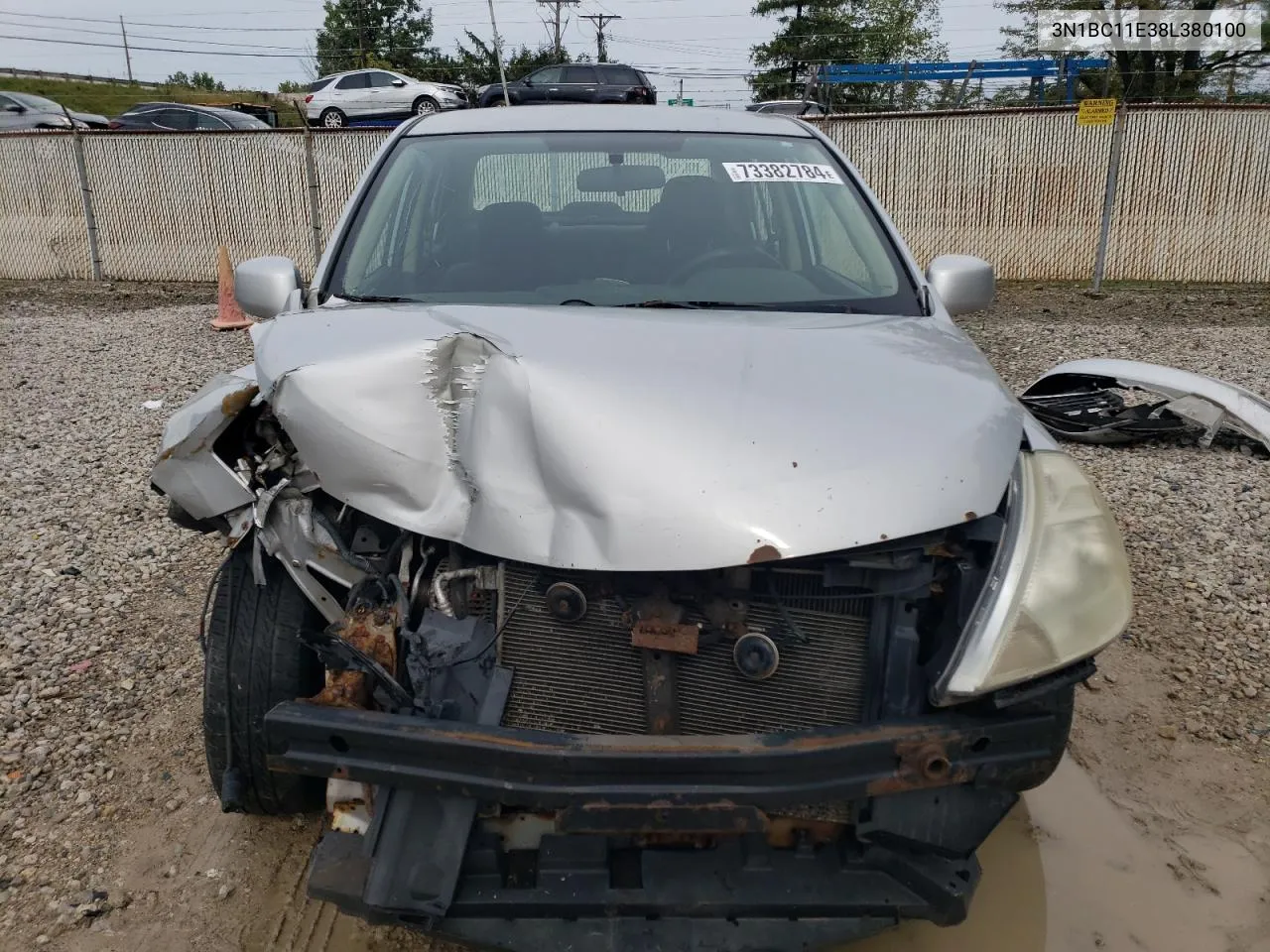 2008 Nissan Versa S VIN: 3N1BC11E38L380100 Lot: 73382784