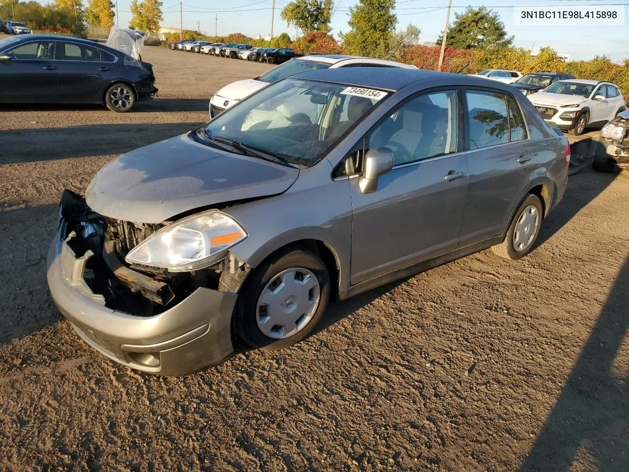 2008 Nissan Versa S VIN: 3N1BC11E98L415898 Lot: 73490154