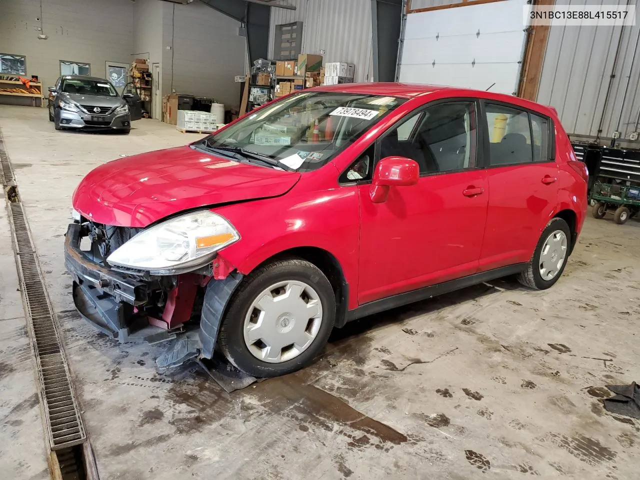 2008 Nissan Versa S VIN: 3N1BC13E88L415517 Lot: 73978494