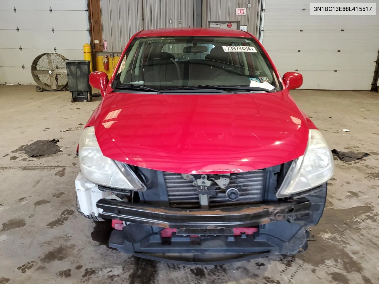 2008 Nissan Versa S VIN: 3N1BC13E88L415517 Lot: 73978494