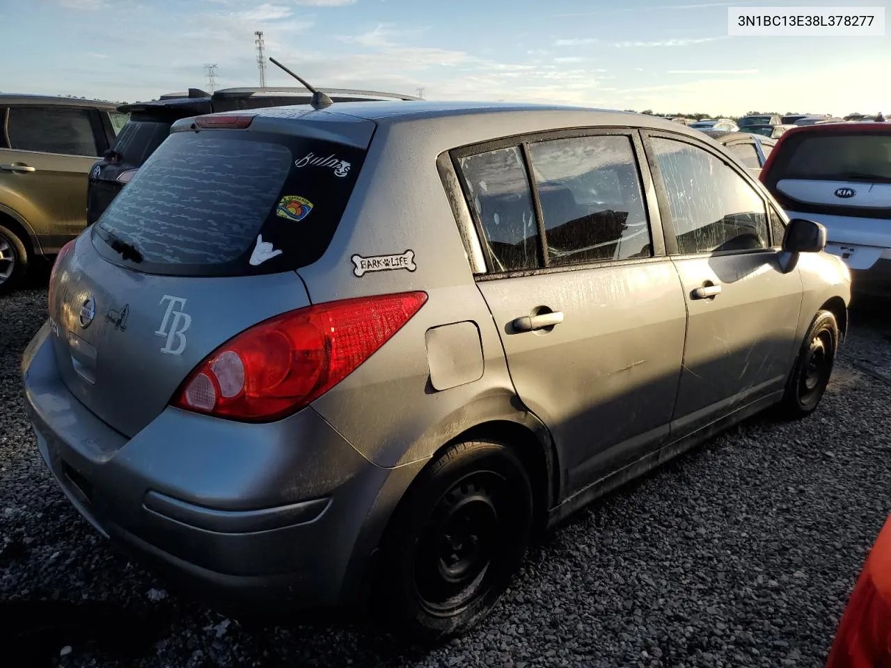 2008 Nissan Versa S VIN: 3N1BC13E38L378277 Lot: 74098934