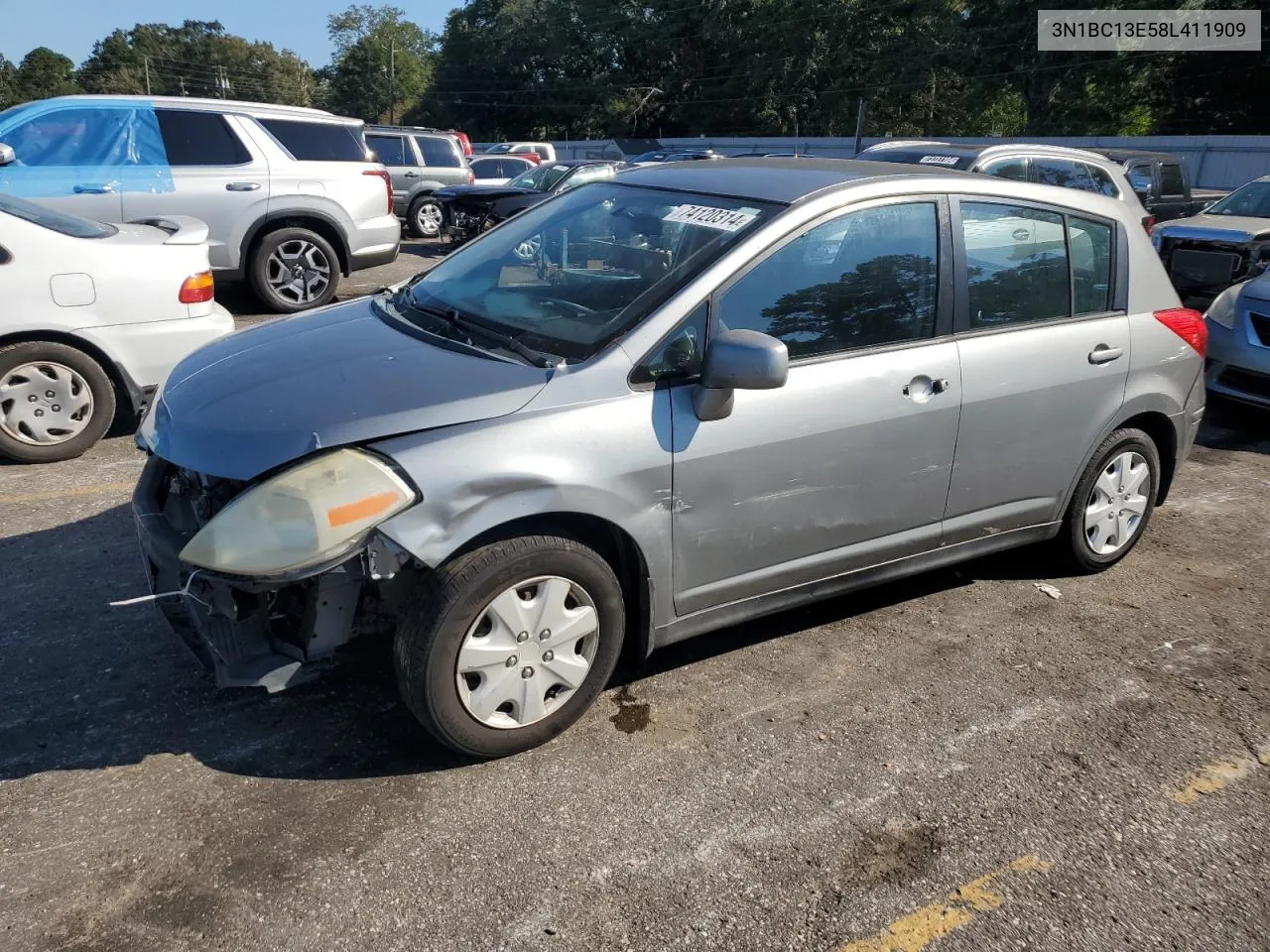 2008 Nissan Versa S VIN: 3N1BC13E58L411909 Lot: 74120314