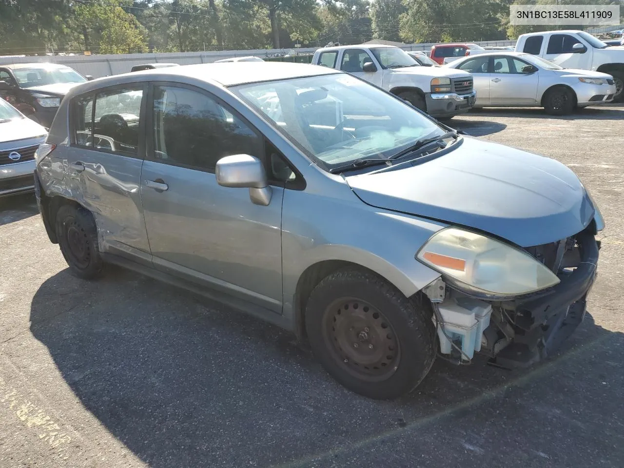 2008 Nissan Versa S VIN: 3N1BC13E58L411909 Lot: 74120314