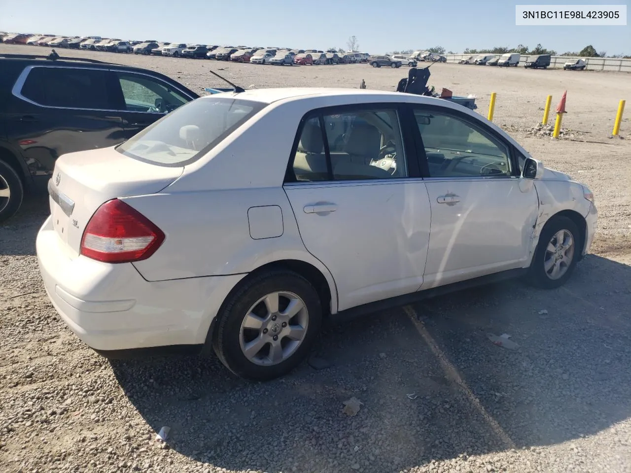 2008 Nissan Versa S VIN: 3N1BC11E98L423905 Lot: 74817534